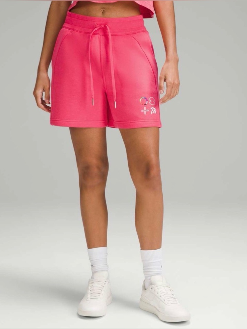 NWT Lululemon Scuba High-Rise Short 5" *Pride- Glaze Pink/ Size 8